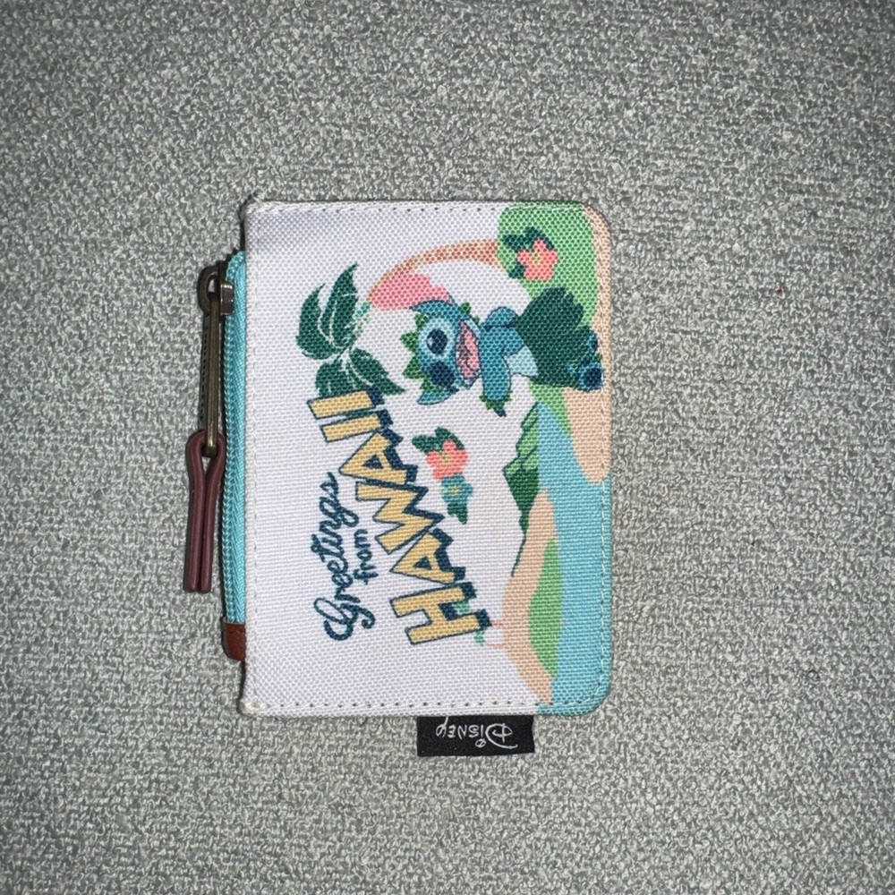 Disney Stitch Tropical Canvas Wallet